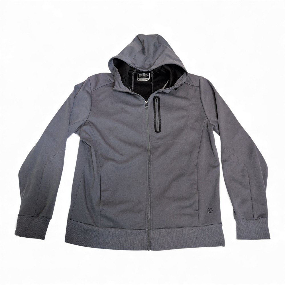 Mondetta Men's Gray Full-Zip Hooded Sweatshirt M‎